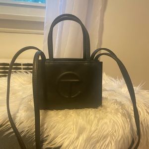 Telfar small black bag- retail $150, lightly used, sold out online